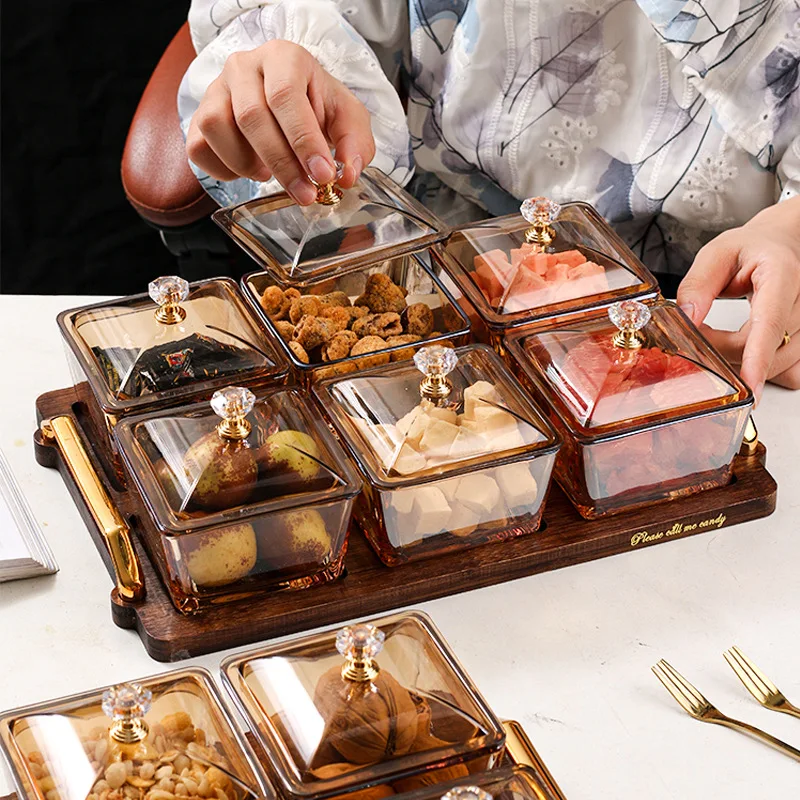Dim Sum Basket - Household Dried Fruit Plate KTV Glass