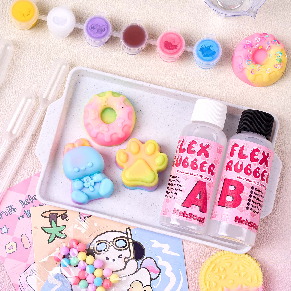 Taba Squishy Maker Kit Flex Ru - Donut Mold Silicone recension och pris
