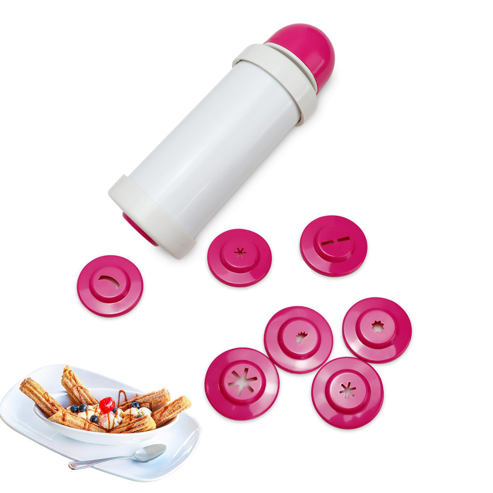 1pc DIY Manual Cookie Press Ma - Churros Maker Gun recension och pris