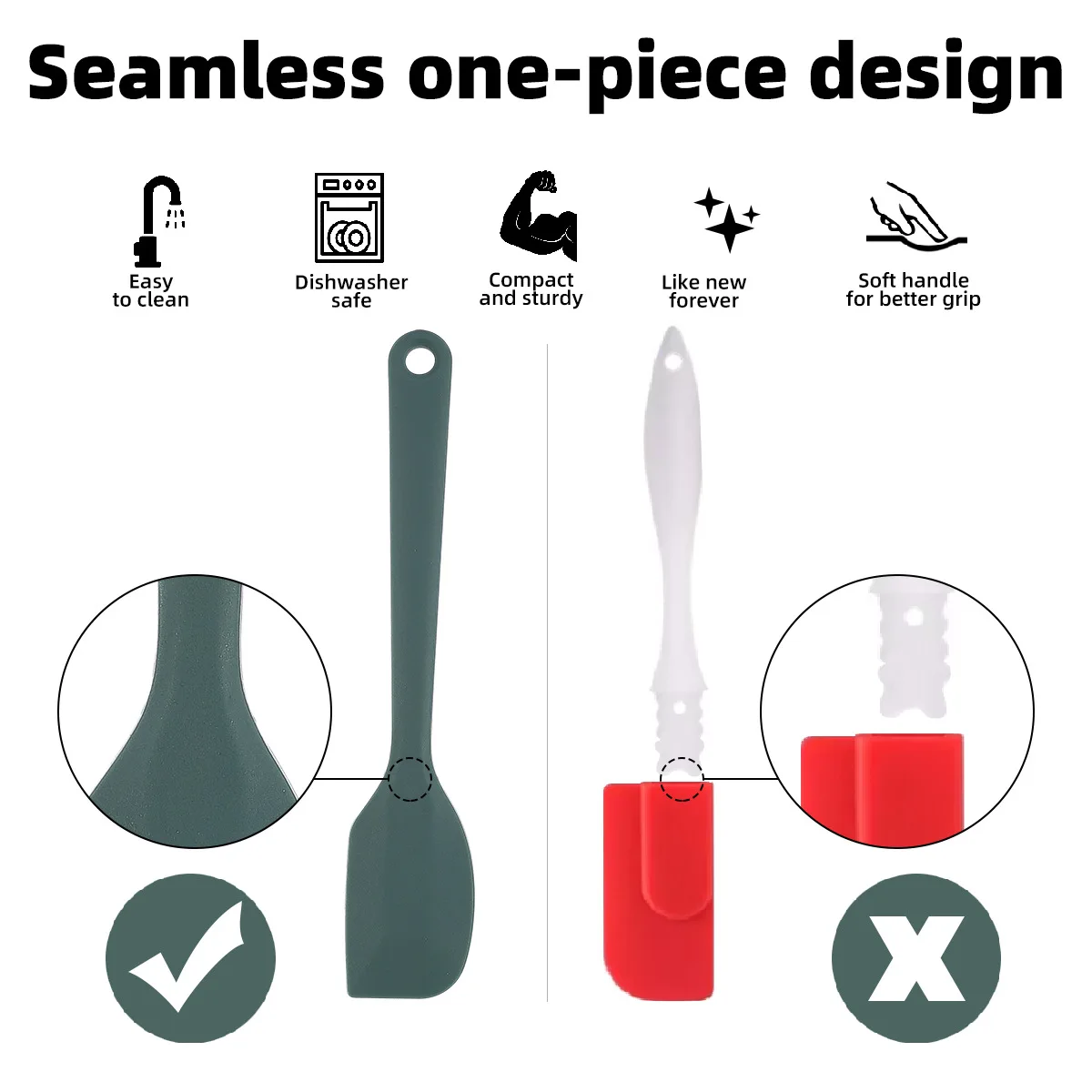 Silicone Baking Tool Set 6-pie - Okonomiyaki Spatula recension och pris