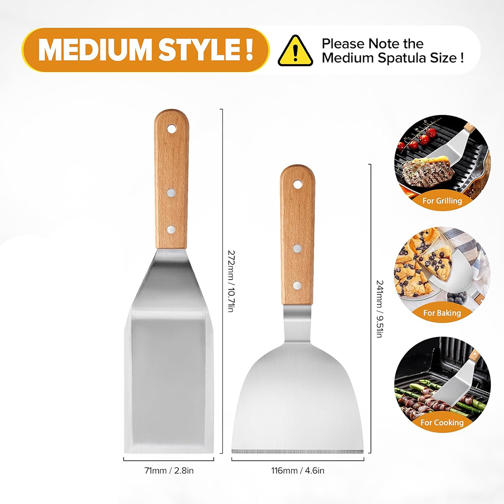 LMETJMA Metal Spatula Turner S - Okonomiyaki Spatula recension och pris