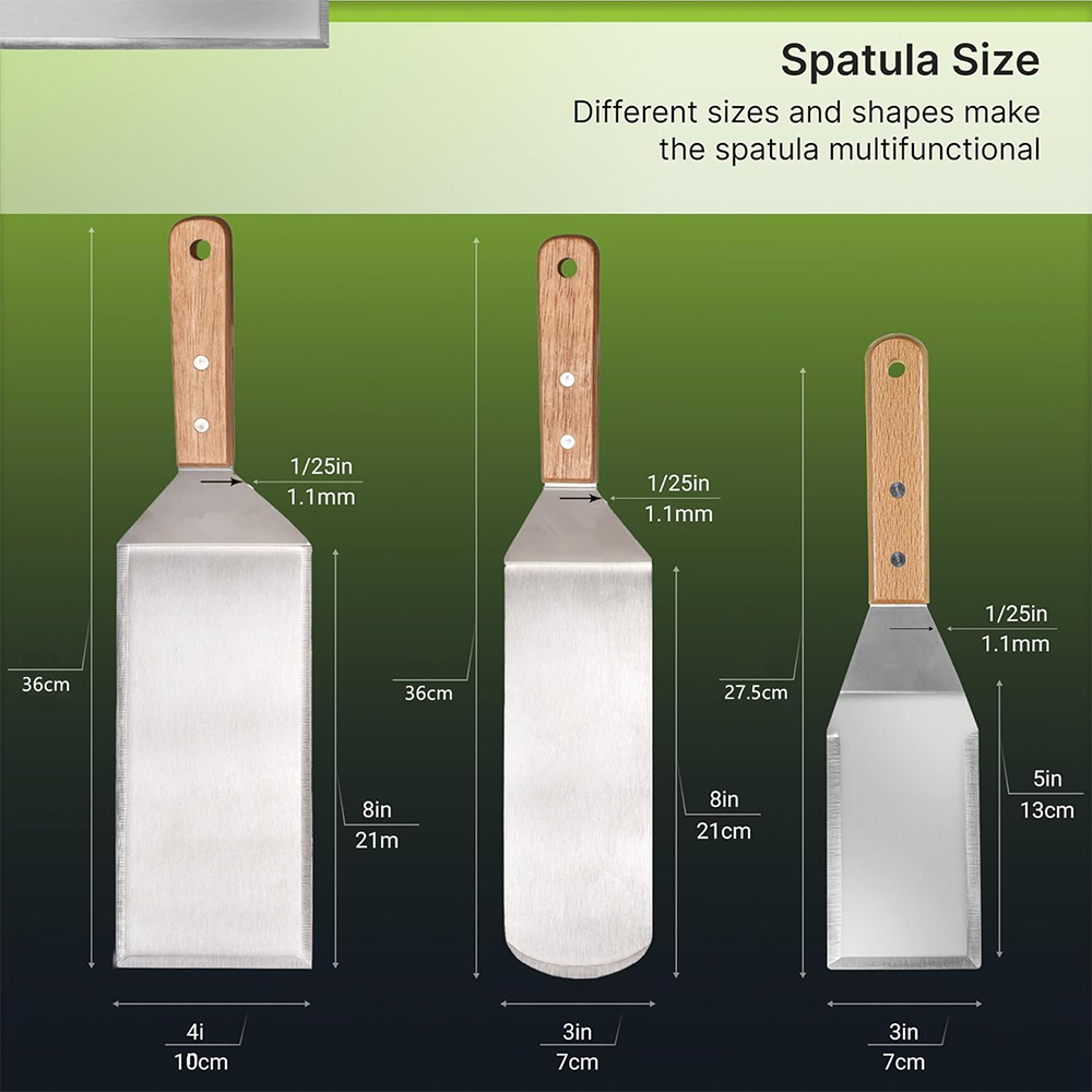 LMETJMA Metal Spatula Turner S - Okonomiyaki Spatula recension och pris