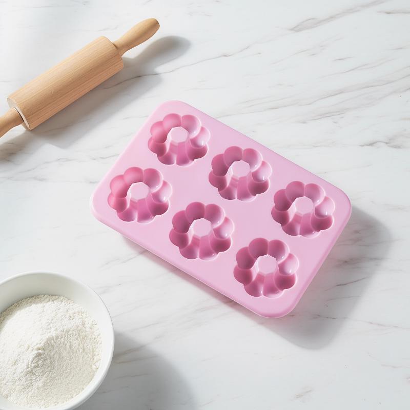 6 Cavity Non-Stick Silicone Do - Donut Mold Silicone recension och pris