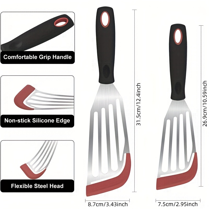 Stainless steel silicone spatu - Okonomiyaki Spatula recension och pris