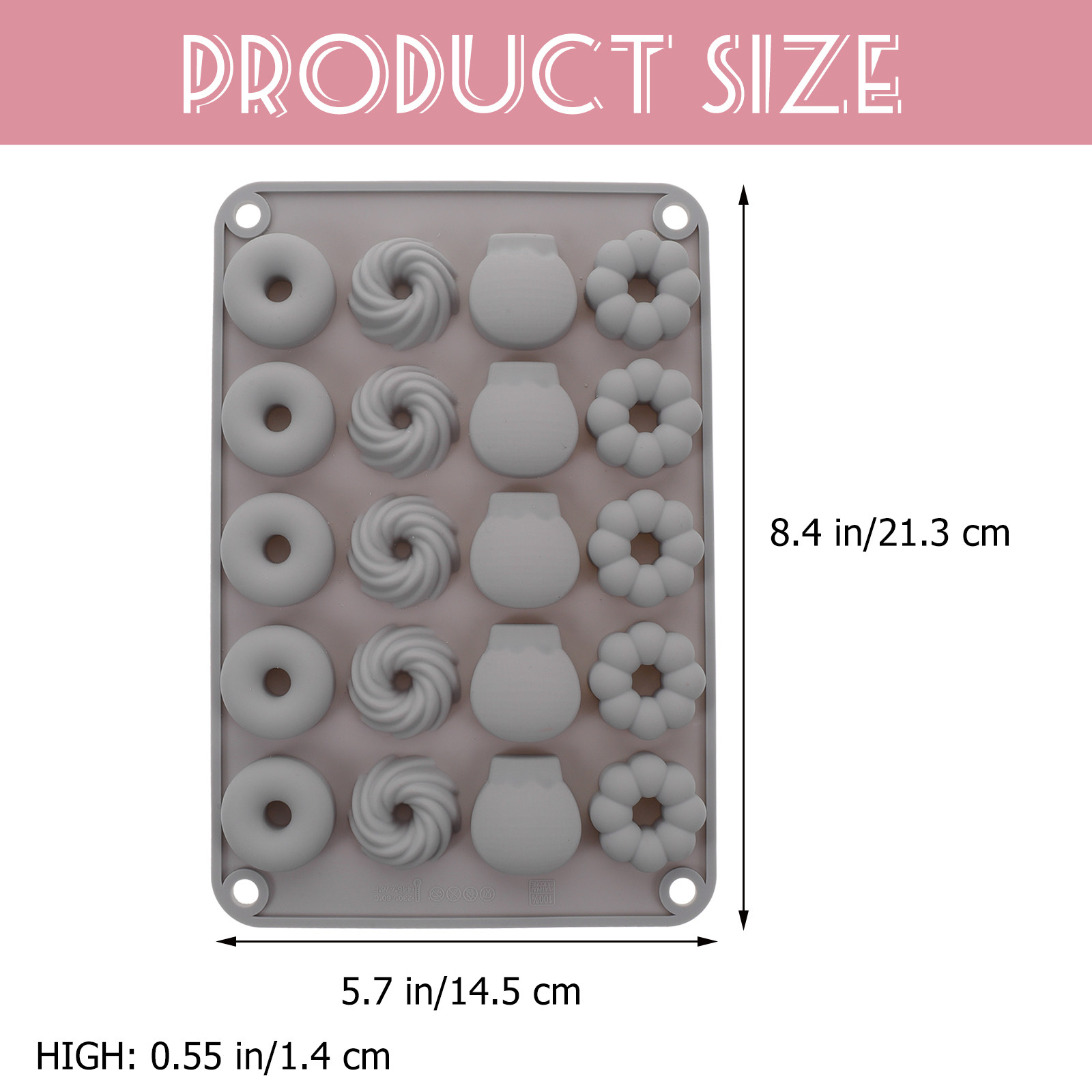 Mini Silicone Donut Mold Premi - Donut Mold Silicone recension och pris